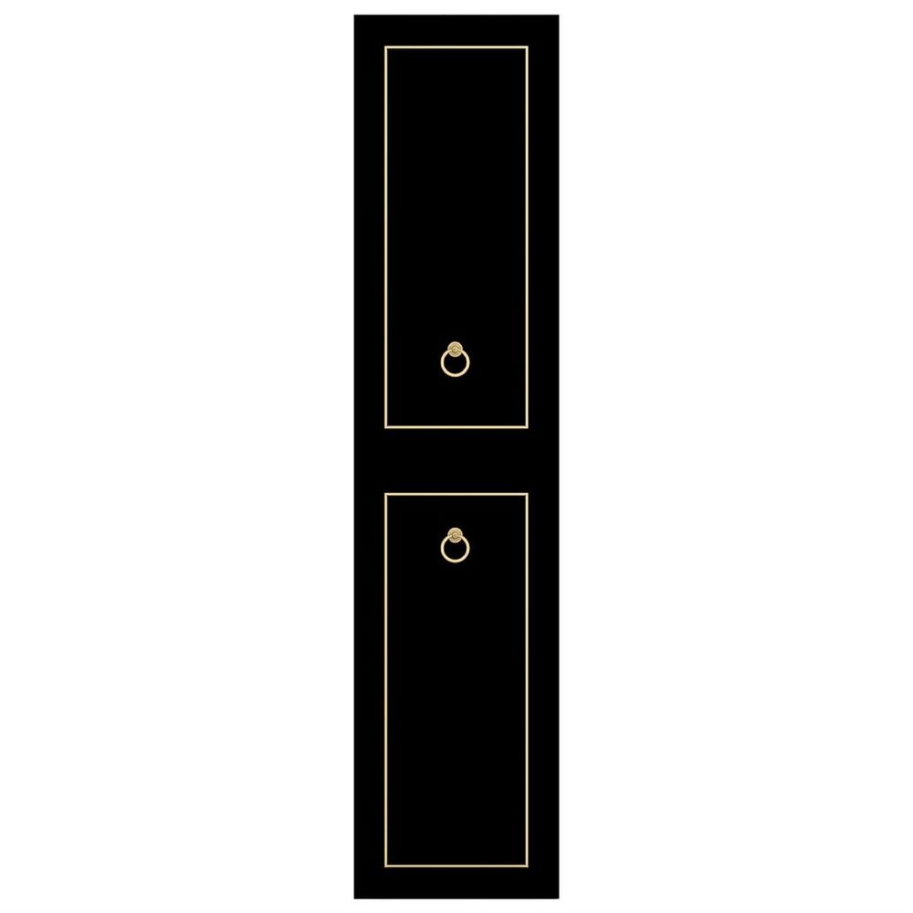 Pera Banyo Boy Dolap 35 Cm Parlak Siyah