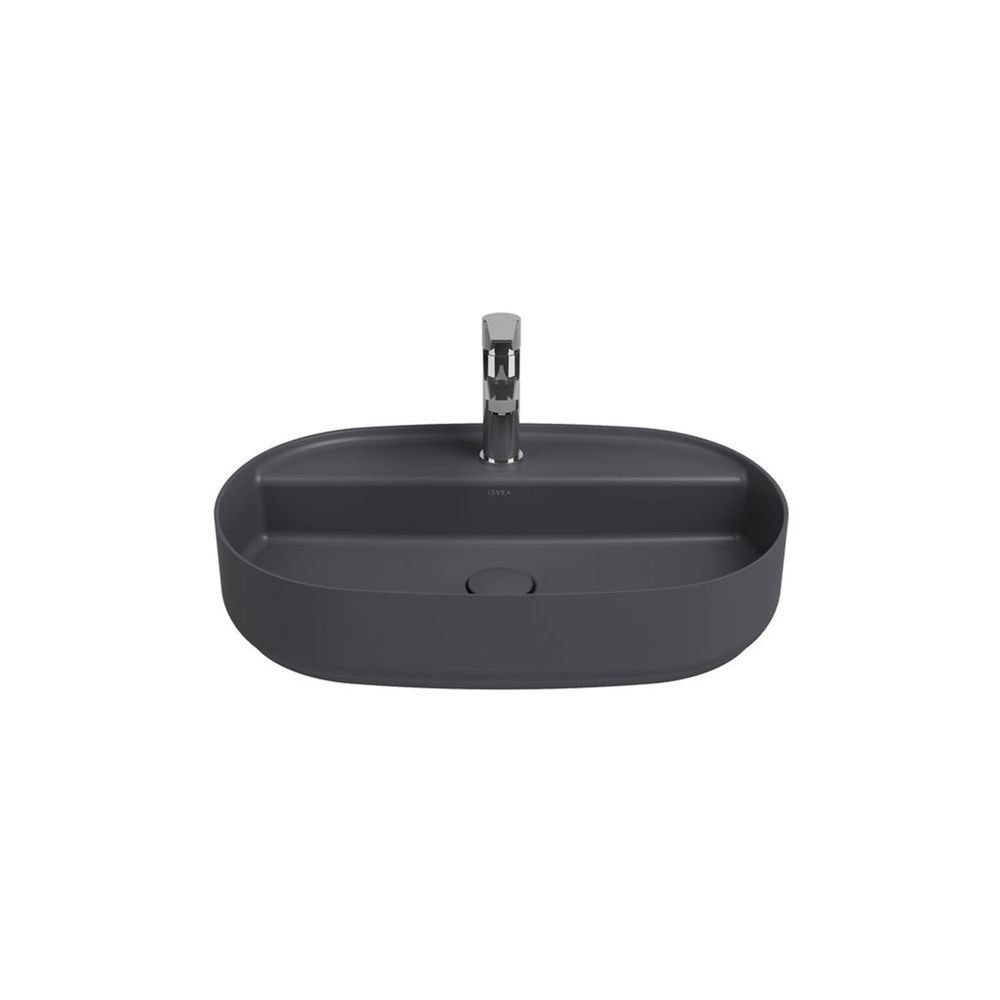 İsvea Infinity Tezgah Üstü Lavabo 60 cm Antrasit