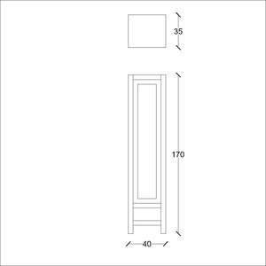  Riga Clas Banyo Boy Dolap 40 Cm Gri