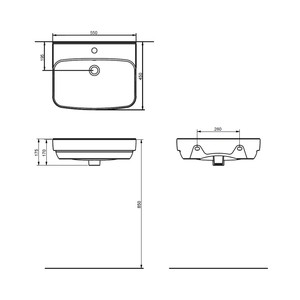  Seramiksan Bold Lavabo 55X45Cm