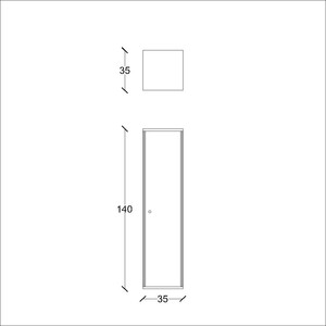  Monna Clas Banyo Boy Dolap 40 Cm Beyaz