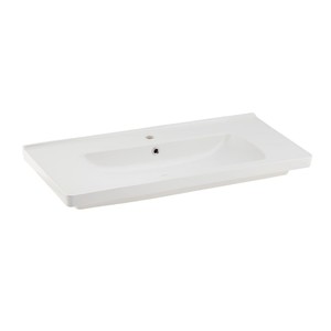 Saturn Etajerli Lavabo Beyaz 100Cm