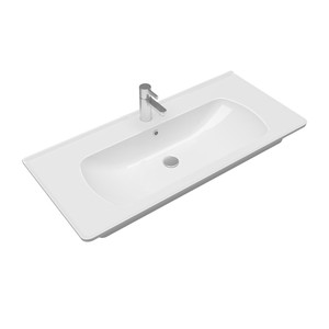 Saturn Flat Lavabo Beyaz 100Cm