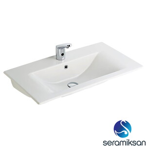  Alpu Ayna Dolaplı Banyo Dolabı Seti Safir Meşe