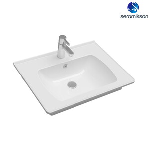  Alpu Ayna Dolaplı Banyo Dolabı Seti Beyaz 60 cm