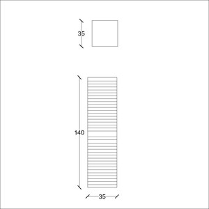  Line Banyo Boy Dolap 35 Cm S.Meşe-Beyaz