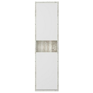  Duo Banyo Boy Dolap Beyaz Ahşap-Gri