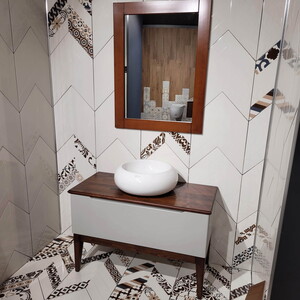  Yusa Aynalı Banyo Dolabı Seti Gri