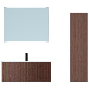  Veta Banyo Dolabı Takımı 3 lü 80 Cm