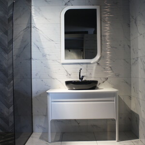  Lusso Aynalı Banyo Dolabı Seti Beyaz