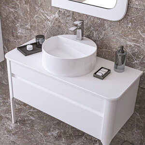  Lusso Aynalı Banyo Dolabı Seti Beyaz