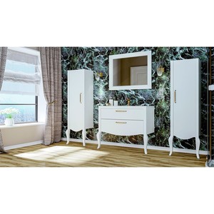  Atlas Banyo Boy Dolap 40 Cm Beyaz