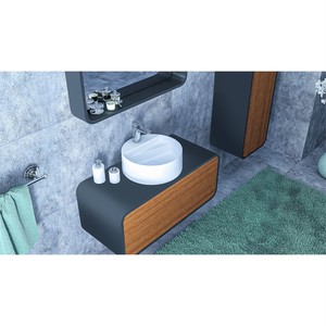  Dendro Banyo Boy Dolap 43 Cm Ceviz-Antrasit