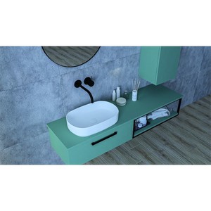  Form Banyo Boy Dolap 30 Cm Mint Yeşili