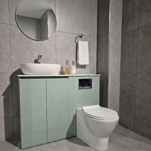  Alion Kompakt Banyo Ünitesi Hepsi Bir Arada Çözüm Su Yeşili 110 cm