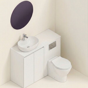  Alion Kompakt Banyo Ünitesi Hepsi Bir Arada Çözüm Beyaz 110 cm