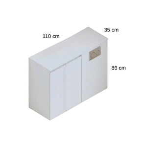  Alion Kompakt Banyo Ünitesi Hepsi Bir Arada Çözüm Antrasit 110 cm